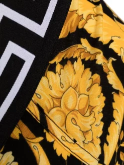 ( Positively Conscious ) Versace Boxer à Imprimé Barocco 5B000 BLACK/ YELLOW -Pas Cher Versace Boutique 16806691 34002588 600