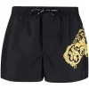 Versace Short De Bain à Imprimé Baroque 5B000 BLACK GOLD