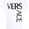( Positively Conscious ) Versace T-shirt Ajusté à Logo Imprimé 1W000 OPTICAL WHITE