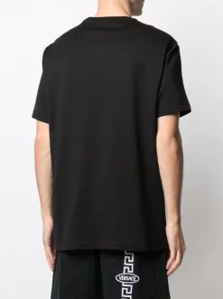 ( Nouvelle Collection ) Versace 1B000 BLACK T-shirt à Logo Brodé Homme -Pas Cher Versace Boutique 16807357 33330846 600