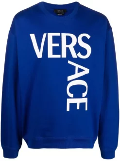 ( Positively Conscious ) Versace Sweat à Logo Imprimé Homme