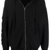 Versace Hoodie Zippé à Manches Longues A1008 BLACK