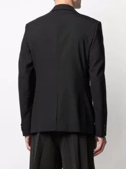 Versace 1B000 BLACK Blazer à Simple Boutonnage Homme 8 Versace 1B000 BLACK Blazer à Simple Boutonnage Homme -Pas Cher Versace Boutique 16807376 33376531 600