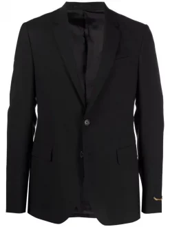 Versace 1B000 BLACK Blazer à Simple Boutonnage Homme