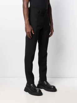Versace 1B000 BLACK Pantalon De Costume En Laine Homme -Pas Cher Versace Boutique 16807380 33417274 600