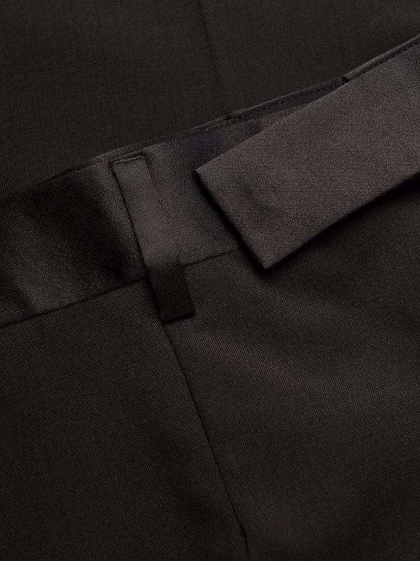 Versace Pantalon à Taille Contrastante 1B000 BLACK 6 Versace Pantalon à Taille Contrastante 1B000 BLACK – Image 6