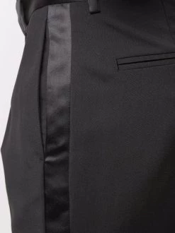 Versace Pantalon à Taille Contrastante 1B000 BLACK 11 Versace Pantalon à Taille Contrastante 1B000 BLACK -Pas Cher Versace Boutique 16807382 33747713 600