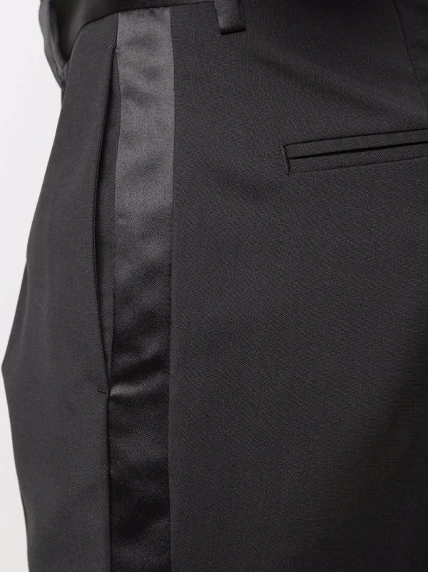 Versace Pantalon à Taille Contrastante 1B000 BLACK 5 Versace Pantalon à Taille Contrastante 1B000 BLACK – Image 5