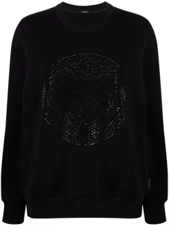 Versace Sweat Medusa à Ornements En Cristal Femme