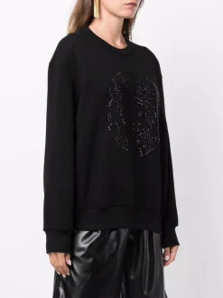 Versace Sweat Medusa à Ornements En Cristal Femme -Pas Cher Versace Boutique 16807402 33843892 600