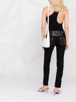 Versace Pantalon Skinny 1B000 BLACK -Pas Cher Versace Boutique 16807431 72ba1849 f856 4b14 9464 066461270756 600