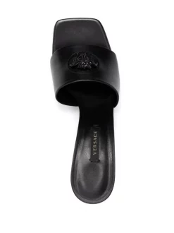 Versace Mules La Medusa 70 Mm 1B090 NERO -Pas Cher Versace Boutique 16807443 33319844 600