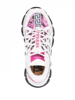 ( Nouvelle Collection ) Versace Baskets Trigreca à Semelle épaisse 6W310 BIANCO+PALE PINK+MULTICOLOR 7 ( Nouvelle Collection ) Versace Baskets Trigreca à Semelle épaisse 6W310 BIANCO+PALE PINK+MULTICOLOR -Pas Cher Versace Boutique 16807454 33575867 600
