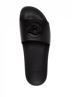 Versace 1B090 NERO Claquettes La Medusa En Cuir Homme 7 Versace 1B090 NERO Claquettes La Medusa En Cuir Homme -Pas Cher Versace Boutique 16807480 33319477 600