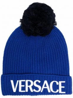 Versace Bonnet à Logo Imprimé Homme