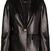 Versace Blazer à Simple Boutonnage 1B000 BLACK