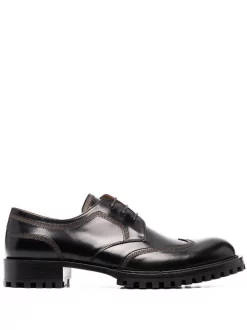 Versace 1B000 NERO Derbies à Détail Greca Homme
