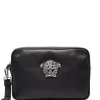 Versace 1B00E BLACK+RUTHENIUM Pochette Medusa Head Homme
