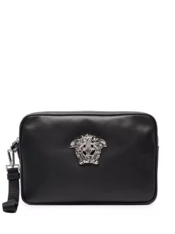 Versace 1B00E BLACK+RUTHENIUM Pochette Medusa Head Homme