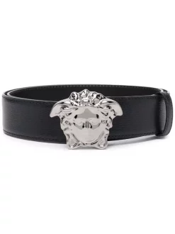 ( Access Edit ) Versace Ceinture La Medusa En Cuir Homme