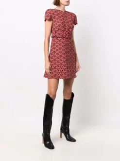 Versace Robe Courte à Logo Greca Imprimé Femme -Pas Cher Versace Boutique 16816857 35986075 600