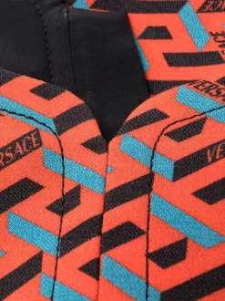 Versace Robe Courte à Logo Greca Imprimé Femme -Pas Cher Versace Boutique 16816857 35986090 600