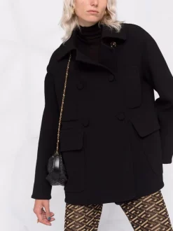 Versace Manteau à Simple Boutonnage 1B000 BLACK 12 Versace Manteau à Simple Boutonnage 1B000 BLACK -Pas Cher Versace Boutique 16816867 35589898 600