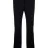 Versace Pantalon évasé à Taille Mi-haute 1B000 BLACK