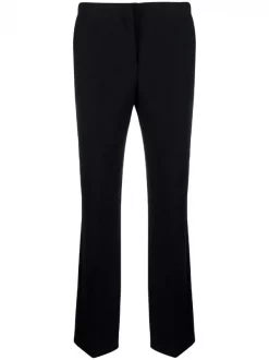 Versace Pantalon évasé à Taille Mi-haute 1B000 BLACK