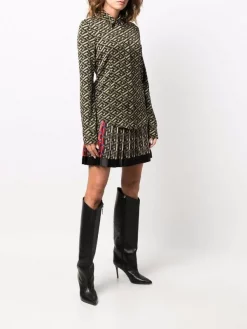 Versace Chemise En Soie à Imprimé Géométrique Femme -Pas Cher Versace Boutique 16816870 34795890 600