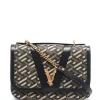 ( Access Edit ) Versace Sac à Bandoulière à Motif Greca 5B15V - NERO ORO KAKI