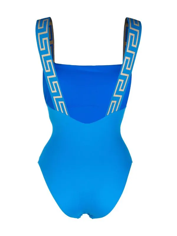 ( Positively Conscious ) Versace 1V390 BLUE Maillot De Bain à Motif Greca Femme 2 ( Positively Conscious ) Versace 1V390 BLUE Maillot De Bain à Motif Greca Femme – Image 2