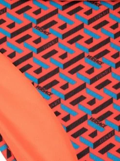 ( Positively Conscious ) Versace 5R080 Orange Peel+Regal Blue Bas De Bikini La Greca Femme -Pas Cher Versace Boutique 16816903 34897286 600