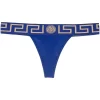 ( Positively Conscious ) Versace String En Coton à Imprimé Greca A1343 BLUE