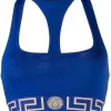 ( Positively Conscious ) Versace Brassière à Bande Greca A1343 BLUETTE