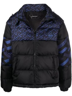 Versace Doudoune à Logo Imprimé Homme