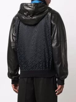 Versace 1B000 BLACK Veste Greca à Capuche Homme -Pas Cher Versace Boutique 16816924 34961650 600