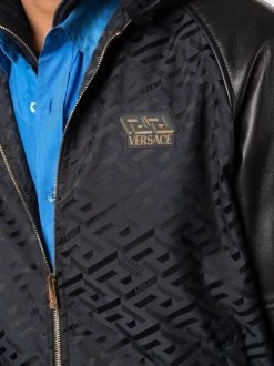 Versace 1B000 BLACK Veste Greca à Capuche Homme -Pas Cher Versace Boutique 16816924 34962691 600