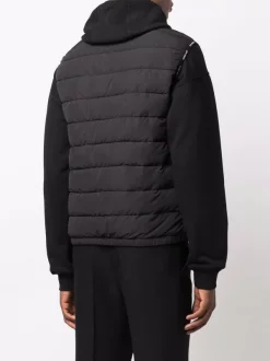 ( Access Edit ) Versace 1B000 BLACK Veste Matelassée à Patch Logo Homme -Pas Cher Versace Boutique 16816931 36467045 600