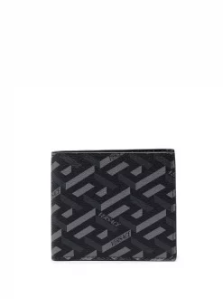 Versace Porte-cartes La Greca 5B05E BLACK+GREY