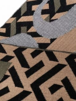 Versace 5B150 MULTICOLOR écharpe En Maille à Imprimé Greca Femme -Pas Cher Versace Boutique 16816948 34877935 600