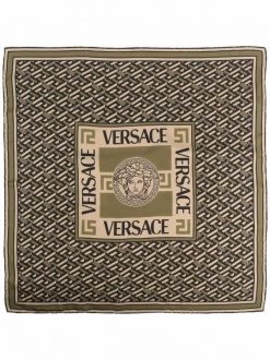 Versace écharpe En Soie à Imprimé Géométrique Femme -Pas Cher Versace Boutique 16816953 34194132 600