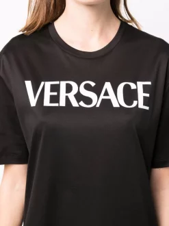 Versace T-shirt Medusa à Logo Imprimé Femme -Pas Cher Versace Boutique 16817246 34899297 600