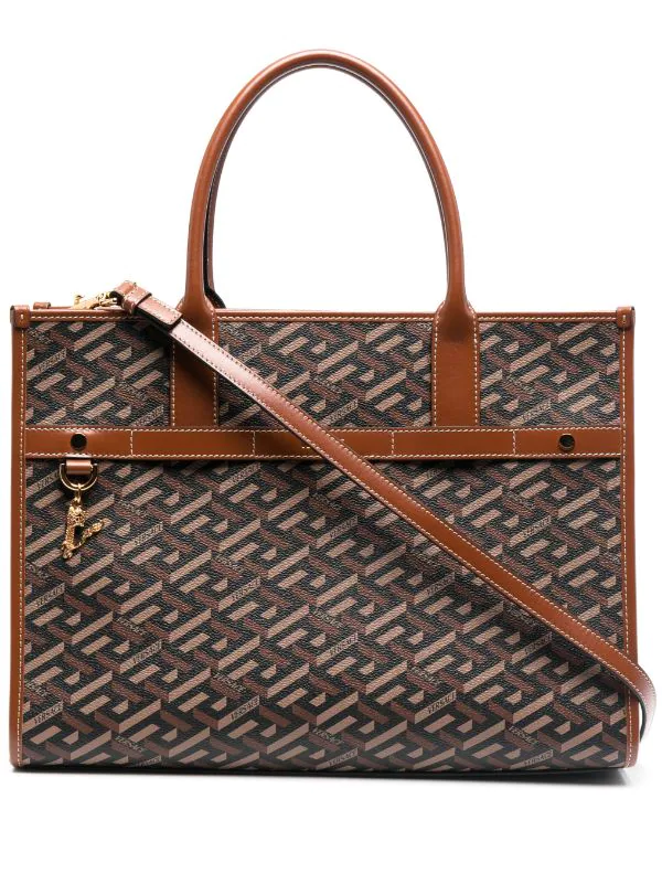 Versace Sac Cabas La Greca Signature 5B17V 1 Versace Sac Cabas La Greca Signature 5B17V