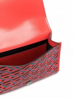 Versace 5R08V ORANGE PEEL + REGAL BLUE VERSACEORO Sac Porté épaule La Greca Signature Femme -Pas Cher Versace Boutique 16817254 36025591 600