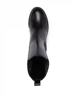 Versace 5B15V NERO KAKI ORO VERSAGE Bottes à Plateforme Femme -Pas Cher Versace Boutique 16817269 35005107 600