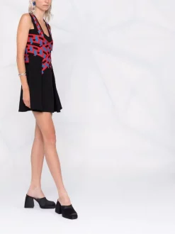 Versace Robe La Greca Courte Sans Manches 1B000 BLACK -Pas Cher Versace Boutique 16817283 35616765 600