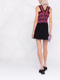 Versace Robe La Greca Courte Sans Manches 1B000 BLACK -Pas Cher Versace Boutique 16817283 35617987 600