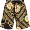 ( Positively Conscious ) Versace Short De Bain à Imprimé Medusa 5B090 BLACK+GOLD