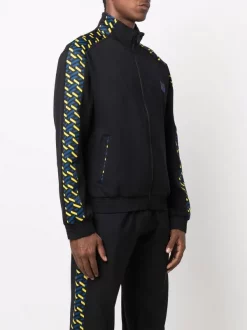 Versace 5B140 BLACK Veste De Sport à Imprimé Greca Homme -Pas Cher Versace Boutique 16817319 35985489 600